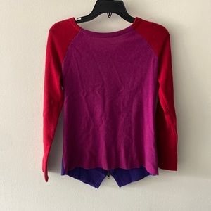 Neiman Marcus Color Block 100% Cashmere Sweater